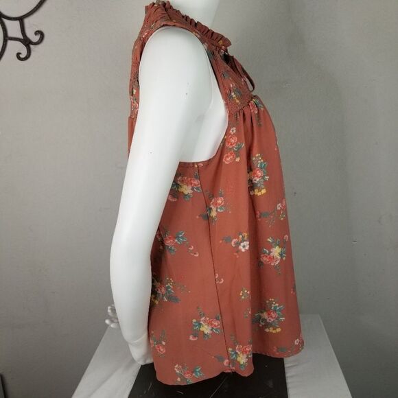 Xhilaration Rust Colored Boho Style Sleeveless Top - Picture 4 of 8